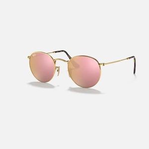 PINK Round Flat Ray Ban Sunglasses💗